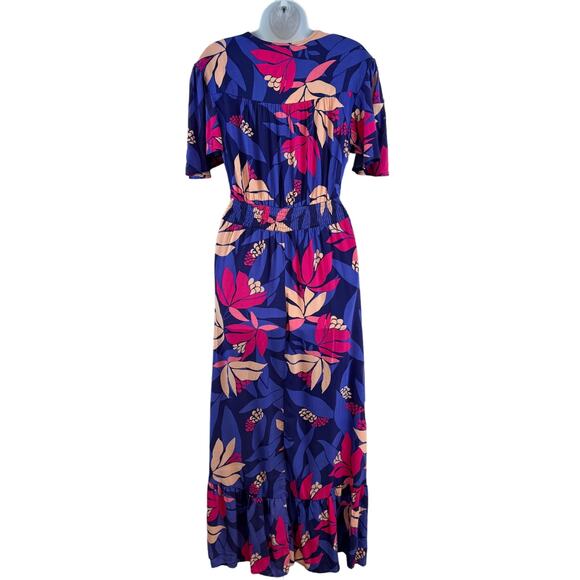 Anthropologie Abel the Label Santa Cruz Floral High Low Maxi Dress  Size XS - Picture 8 of 15